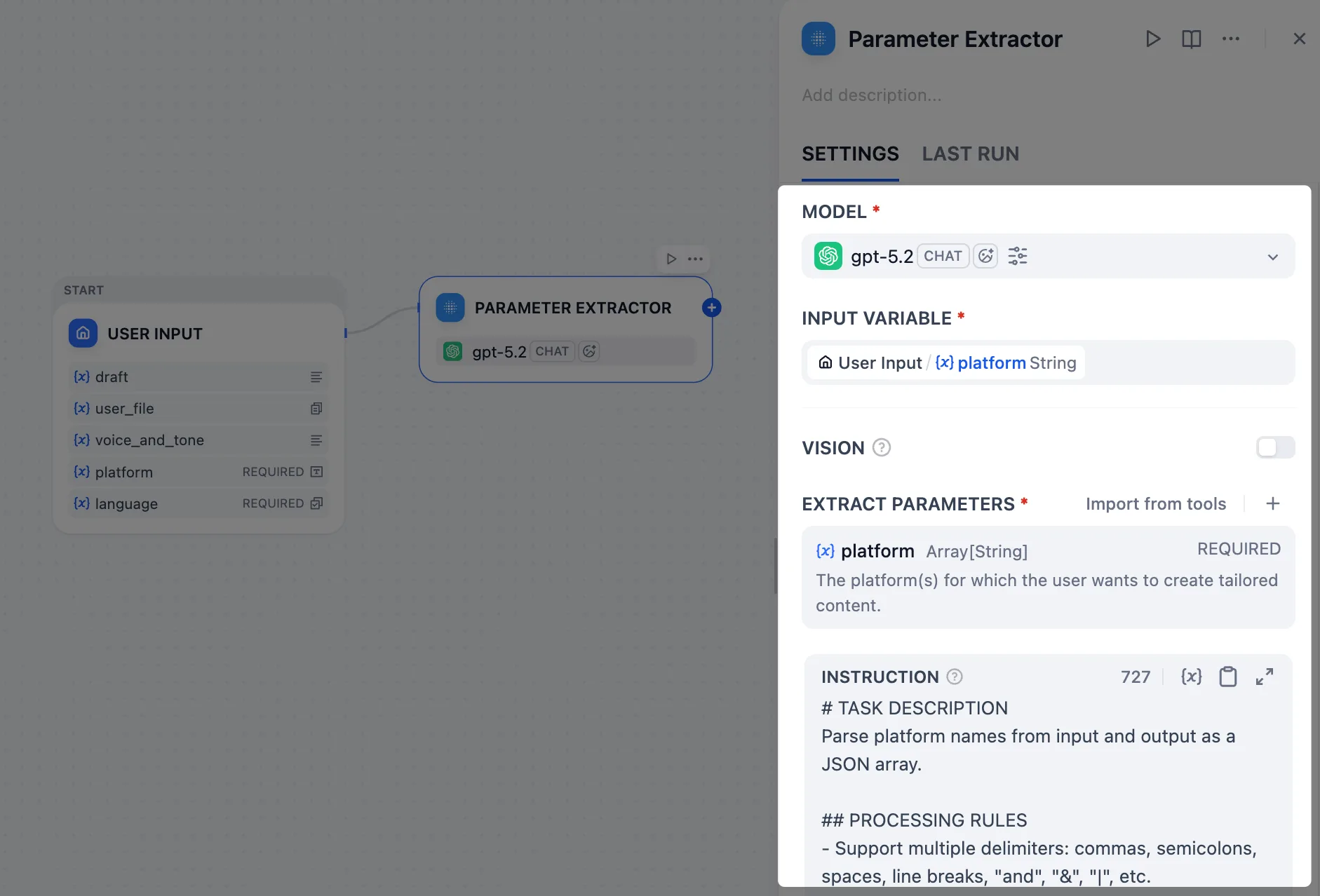 Parameter Extractor