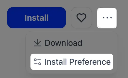 Install Preference