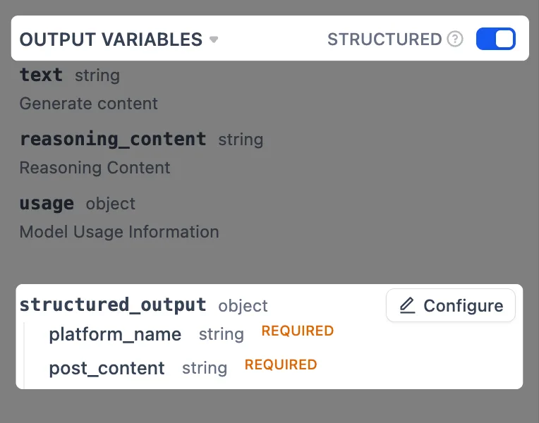 Structured Output